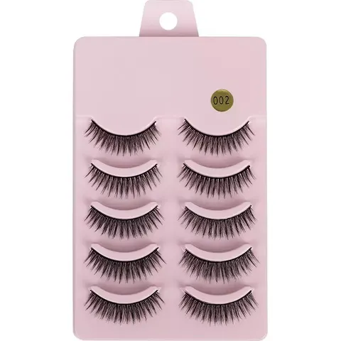 INF Naughty Devil Pink Eyelashes (5 Paar) – Bild 1