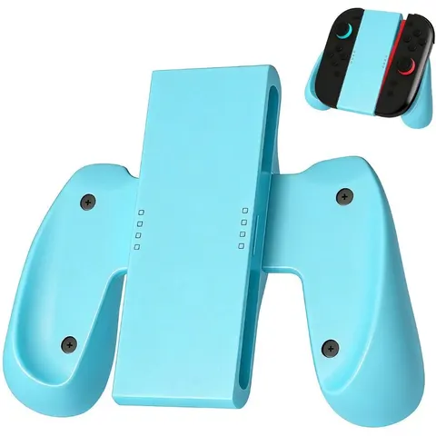 INF Kompatibel mit Nintendo Switch 2 Joy-Con Grip – magnetischer ergonomischer Controller-Griff für komfortables Langzeitspiel Blau – Bild 1