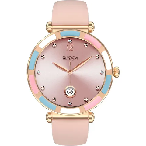 INF Multifunktionale Smartwatch mit Bluetooth-Anruffunktion & Gesundheitsüberwachung Roségold – Bild 1