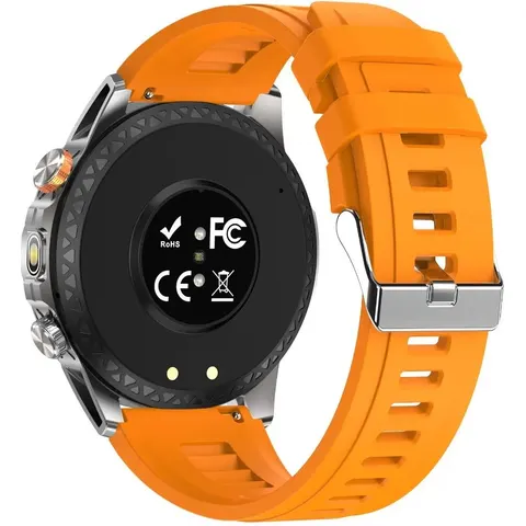 INF Multifunktionale Smartwatch mit Herzfrequenz-, Blutsauerstoff- und Schlafüberwachung - IP68 Wasserdicht Orange – Bild 1