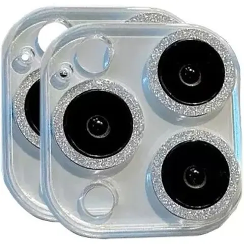INF 2er-Pack Glitzer-Objektivschutz (Silber) kompatibel mit iPhone 17 Pro – Bild 1