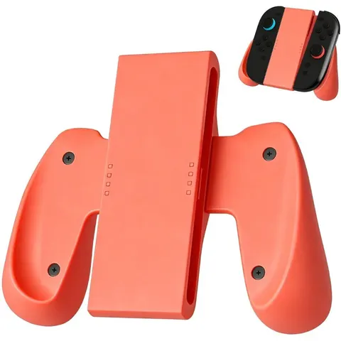 INF Kompatibel mit Nintendo Switch 2 Joy-Con Grip – magnetischer ergonomischer Controller-Griff für komfortables Langzeitspiel Orange – Bild 1