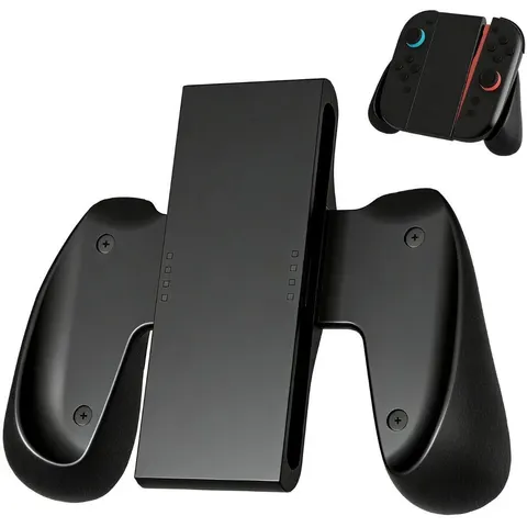 INF Kompatibel mit Nintendo Switch 2 Joy-Con Grip – magnetischer ergonomischer Controller-Griff für komfortables Langzeitspiel Schwarz – Bild 1
