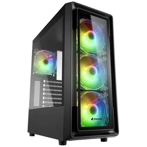 Sharkoon PC Gehäuse TK4 RGB ATX schwarz – Bild 1