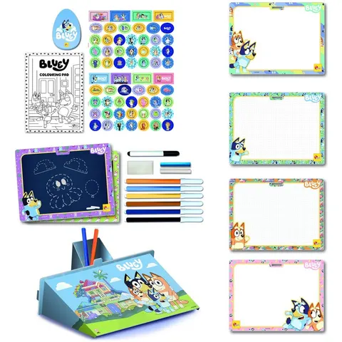 Lisciani Arts & Crafts Backpack Set: Bluey Colouring & Drawing Activity Kit for Creative Play On-The-Go – image 1