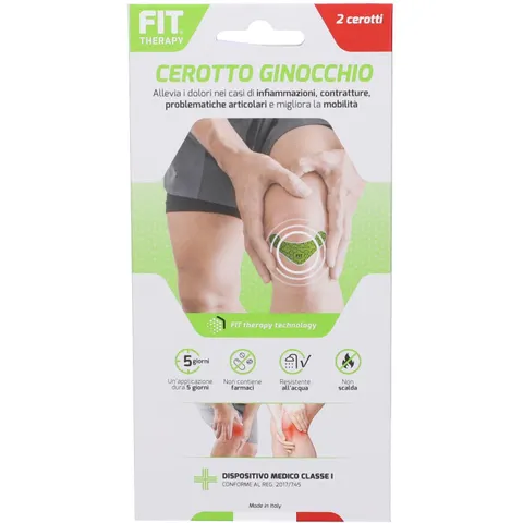 d.fenstec srl Fit therapy cerotto ginocchio 2 pezzi – immagine 1