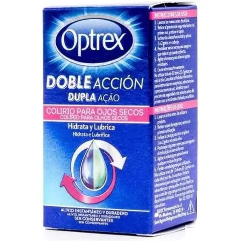 Optrex Colirio doble accion ojos secos 10ml – imagen 1