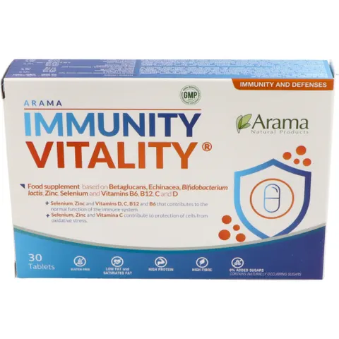 Arama Natural Immunity Vitality 30 Comprimidos – imagen 1