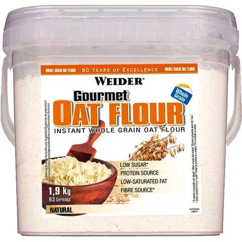Weider harina de avena natural 1,9kg. – imagen 1