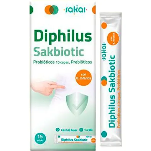 Sakai Diphilus Sakbiotic 15 Sobres – imagen 1