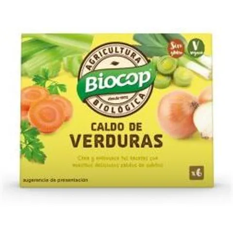 Biocop Caldo de Verduras Cubitos 6 uds – imagen 1