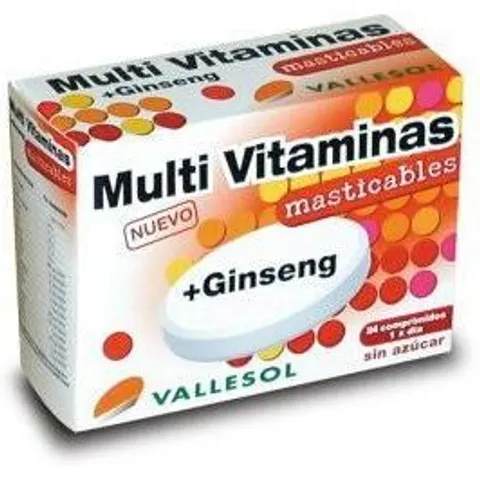 Vallesol Multivitaminas+Ginseng 24 Comprimidos – imagen 1