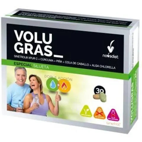 NOVADIET Volugras 30caps – imagen 1