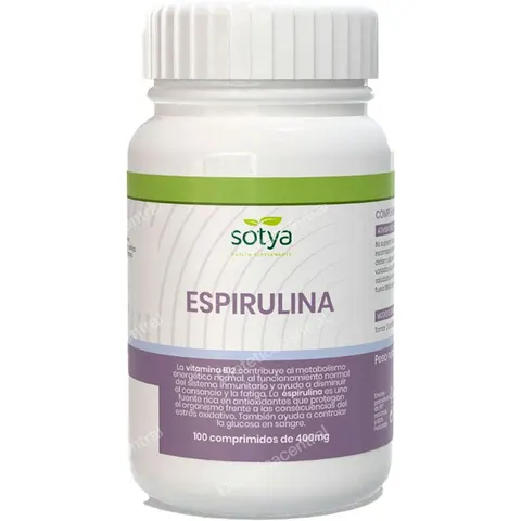 Sotya Espirulina 400 mg 100 caps – imagen 1