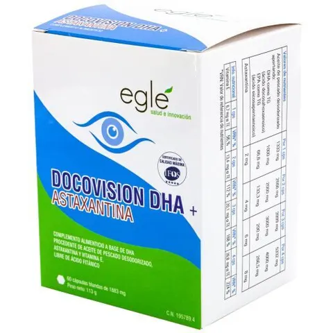 Egle Docovision Dha+ Astaxantina 60 Caps – imagen 1