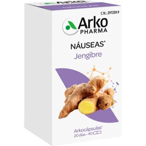 Arkopharma Arkocápsulas Jengibre 40 Cápsulas – imagen 1
