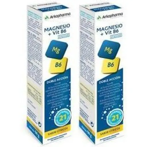 Arkopharma magnesio + vit b6 21 comp eferv 2 u – imagen 1