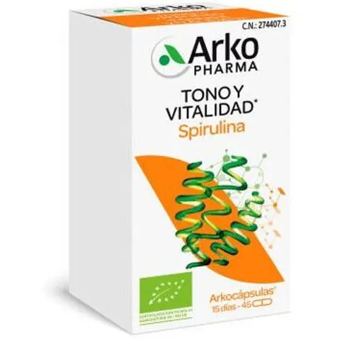 Arkopharma Arkocápsulas Spirulina Bio 45 Cápsulas – imagen 1