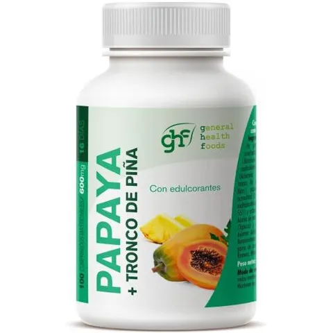 Ghf papaya 600mg. 100comp. – imagen 1
