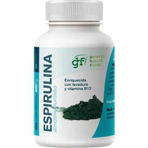 GHF Espirulina 400 mg 200 comp – imagen 1