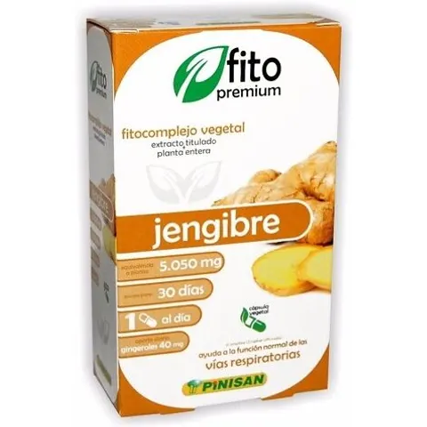 Pinisan Fitopremium Jengibre 30 caps – imagen 1