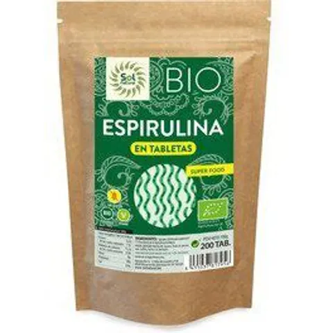 Sol Natural Espirulina Bio 200 Tabletas – imagen 1