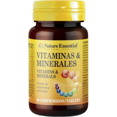 Nature Essential Vitaminas Minerales 60 Comprimidos – imagen 1