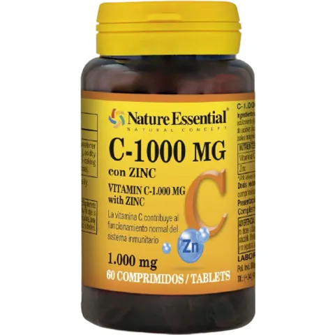 Nature Essential Vitamina C 1000 Zinc 60 comp – imagen 1