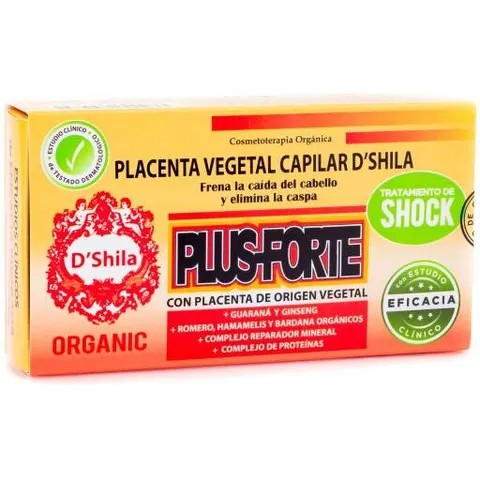 D'SHILA Placenta Capilar Vegetal Plus Forte 4x25ml – imagen 1
