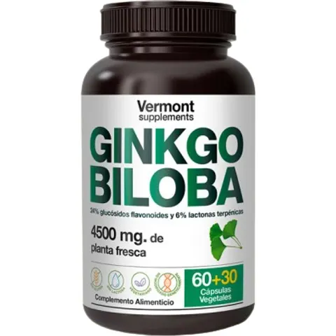 Vermont supplements ginkgo biloba 60+30vcap. – imagen 1