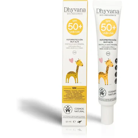 Dhyvana Protector Solar SPF50+ 50 ml – imagen 1