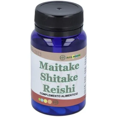Alfa herbal maitake shitake reishi 30cap. – imagen 1