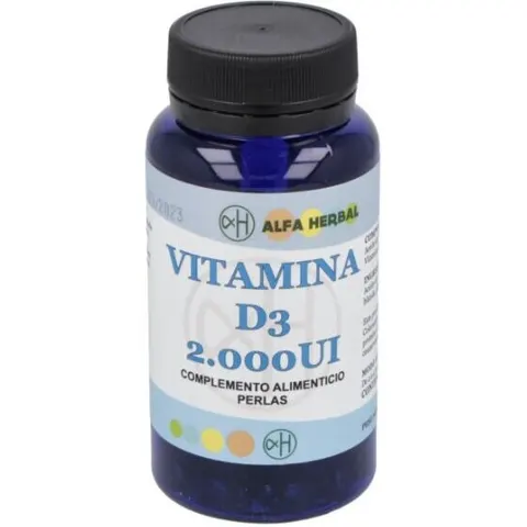 Alfa Herbal Vitamin D3 2000 IE 100 Perlen – Bild 1