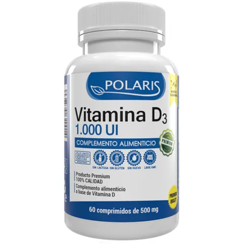 Polaris vitamina d3 1000ui 60comp. – imagen 1