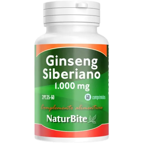 Naturbite Ginseng Siberiano 1000 mg 60 comp – imagen 1