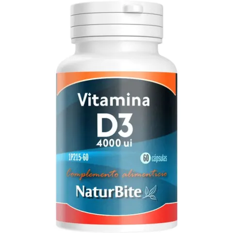 Naturbite Vitamina D3 4000 ui 60 Caps – imagen 1
