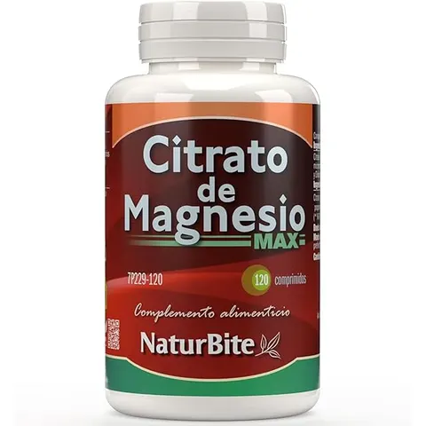 Naturbite Citrato de Magnesio Max 120 Comprimidos – imagen 1