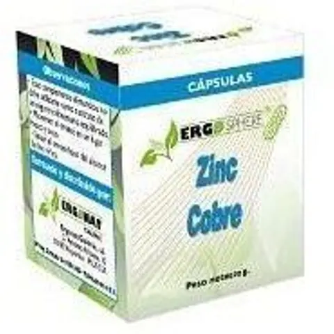 Ergonat Zinc - Cobre Ergosphere 50 cápsulas – imagen 1