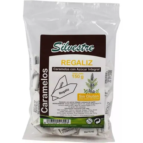 Silvestre Caramelos 150 gr Regaliz – imagen 1