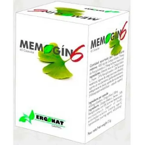 Ergonat Memogin 6 45 Cápsulas – imagen 1