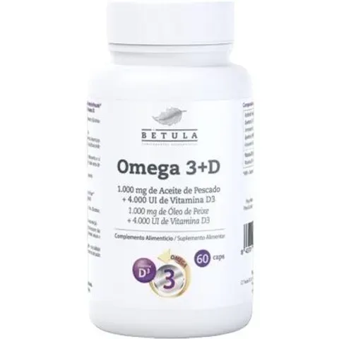 Betula Omega 3+D 60 Cápsulas – imagen 1
