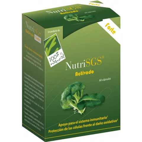 100% Natural NutriSGS Activado Forte 60 Cápsulas – imagen 1