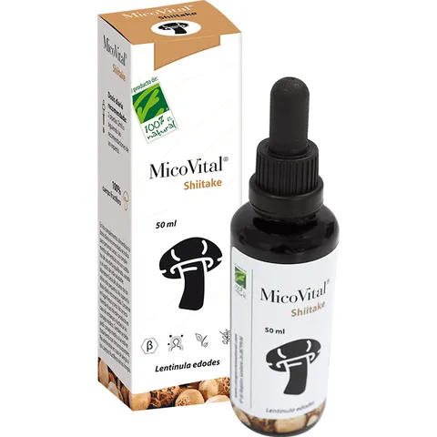 100% Natural Micovital Shiitake 50 ml – imagen 1