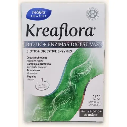 Mayla Pharma Kreaflora Biotic+ Enzimas Digestivas 30 Cápsulas – imagen 1