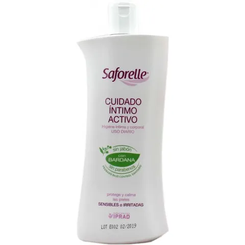 Saforelle Cuidado Íntimo Activo Gel con Extracto de Bardane 500 ml – imagen 1