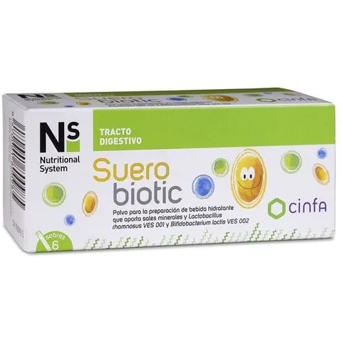 Ns Nutritional System NS Florabiotic Sueropro+ 6 Sobres – imagen 1
