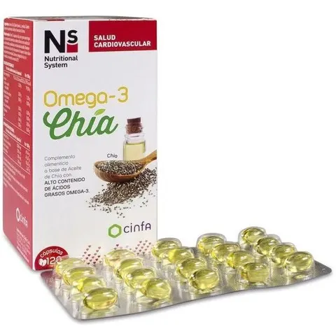 Ns Nutritional System NS Omega 3 Chia 120 Cápsulas – imagen 1