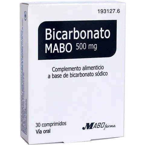 Mabo Bicarbonato 500 mg 30 Comprimidos – imagen 1