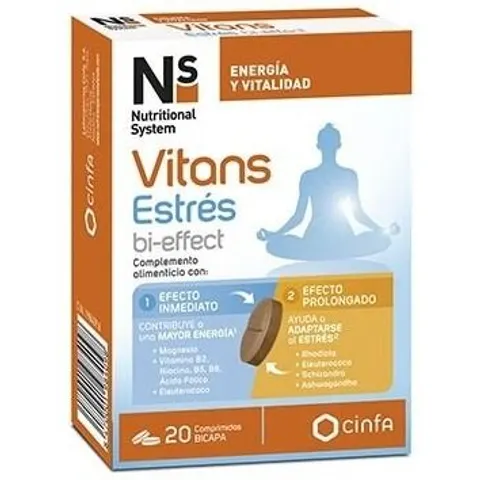 Ns Nutritional System Ns Vitans Estrés Bi-Effect 20 Cápsulas – imagen 1