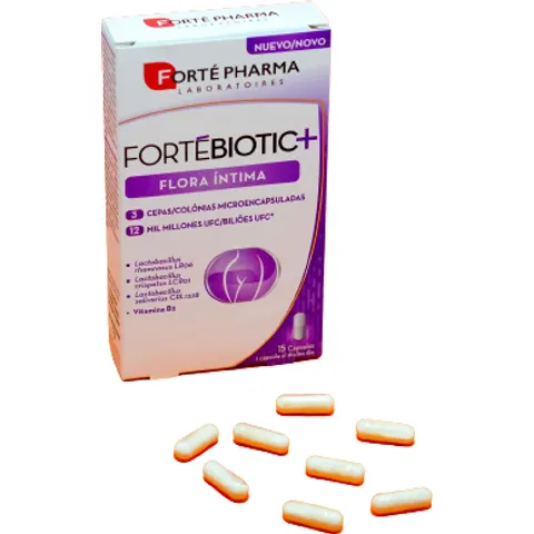 Forté Pharma Fortebiotic+ Flora Íntima 15 Cápsulas – imagen 1